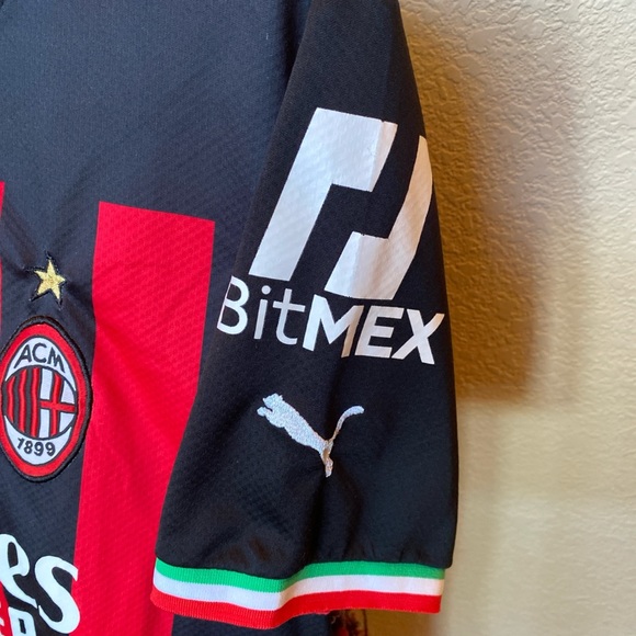 Puma Other - AC Milan Oso 2022/2023 Home Puma Black And Red Jersey, XL
